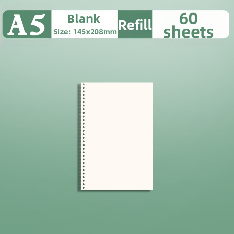 Бележник със сваляема спирала за ученици, модел xdl, вътрешни страници от хартия, съвместим с рефили