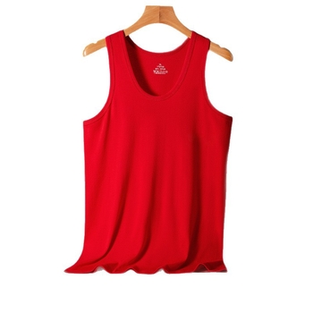 Мъжки потник от 100% памук, базов слой, тънък, антибактериален 7A, 160 г