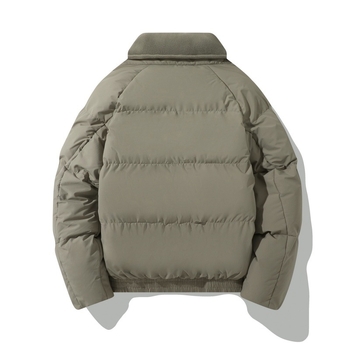 Muška zimska jakna s poliester punjenjem, kapuljača, zatvarač, opušten kroj, poliester tkanina