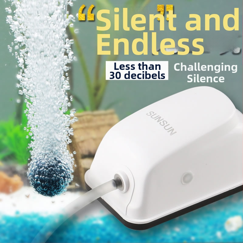Αντλία Αερισμού Ενυδρείου, Διπλής Εξόδου, Αθόρυβη, ABS, Τροφοδοσία AC, Sunsun/Sensen