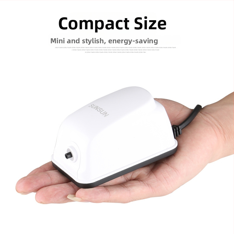 Αντλία Αερισμού Ενυδρείου, Διπλής Εξόδου, Αθόρυβη, ABS, Τροφοδοσία AC, Sunsun/Sensen