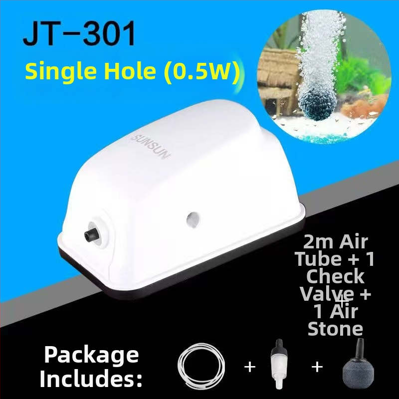 Αντλία Αερισμού Ενυδρείου, Διπλής Εξόδου, Αθόρυβη, ABS, Τροφοδοσία AC, Sunsun/Sensen