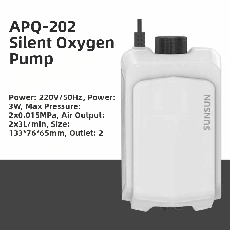 Αντλία Αερισμού Ενυδρείου, Διπλής Εξόδου, Αθόρυβη, ABS, Τροφοδοσία AC, Sunsun/Sensen