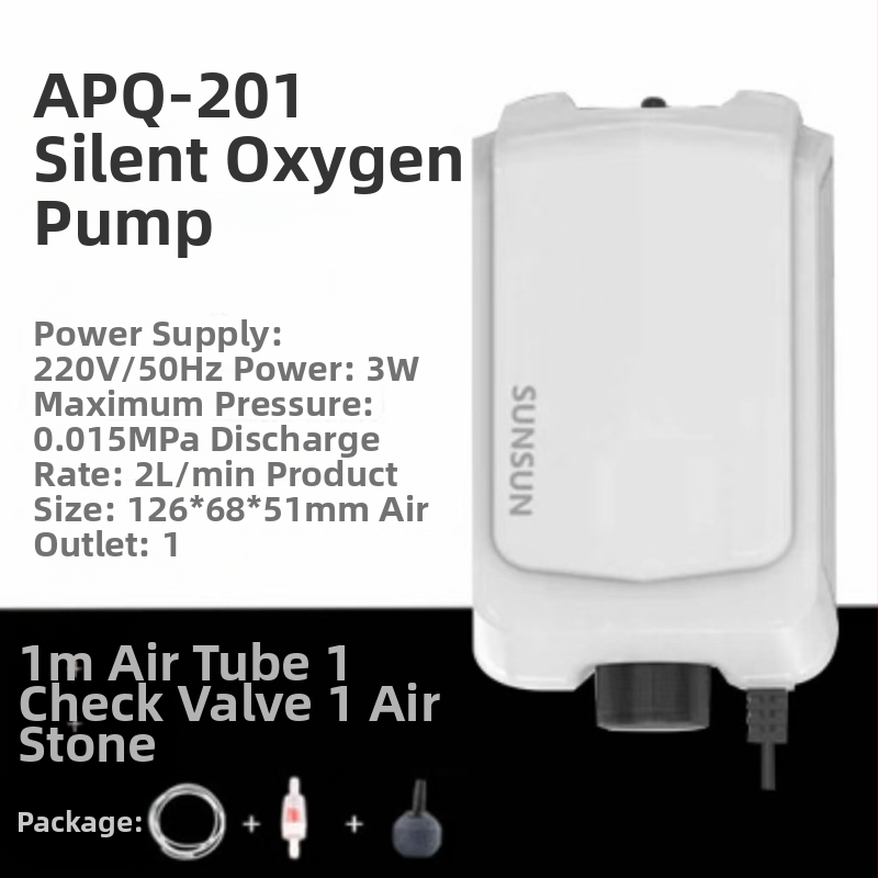 Αντλία Αερισμού Ενυδρείου, Διπλής Εξόδου, Αθόρυβη, ABS, Τροφοδοσία AC, Sunsun/Sensen