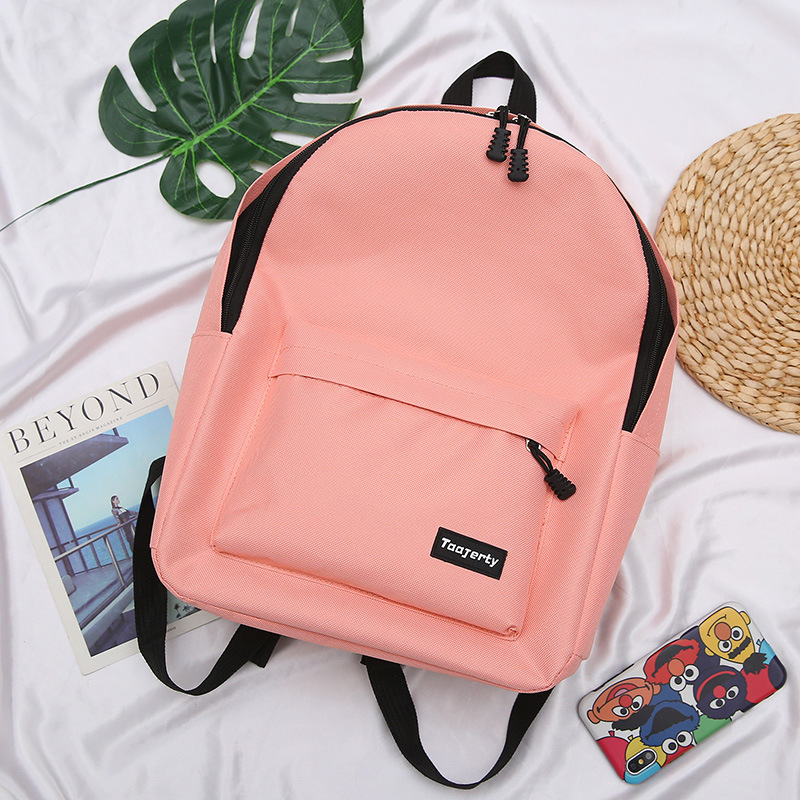 Uniszex Oxford hátizsák – kampus stílus, ultrakönnyű, nylon bélés, egyszínű mintázat