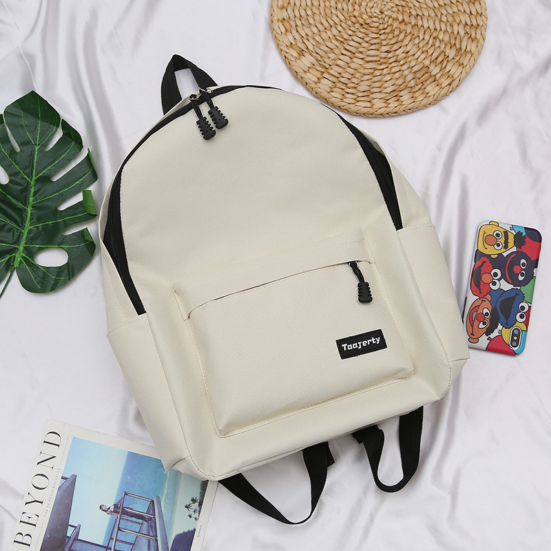 Uniszex Oxford hátizsák – kampus stílus, ultrakönnyű, nylon bélés, egyszínű mintázat