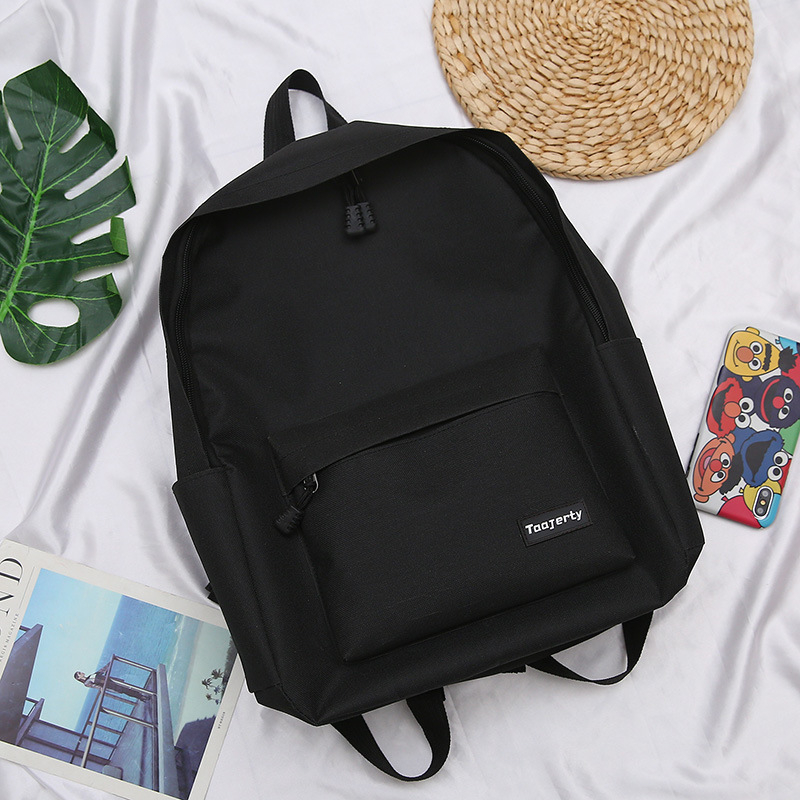 Uniszex Oxford hátizsák – kampus stílus, ultrakönnyű, nylon bélés, egyszínű mintázat