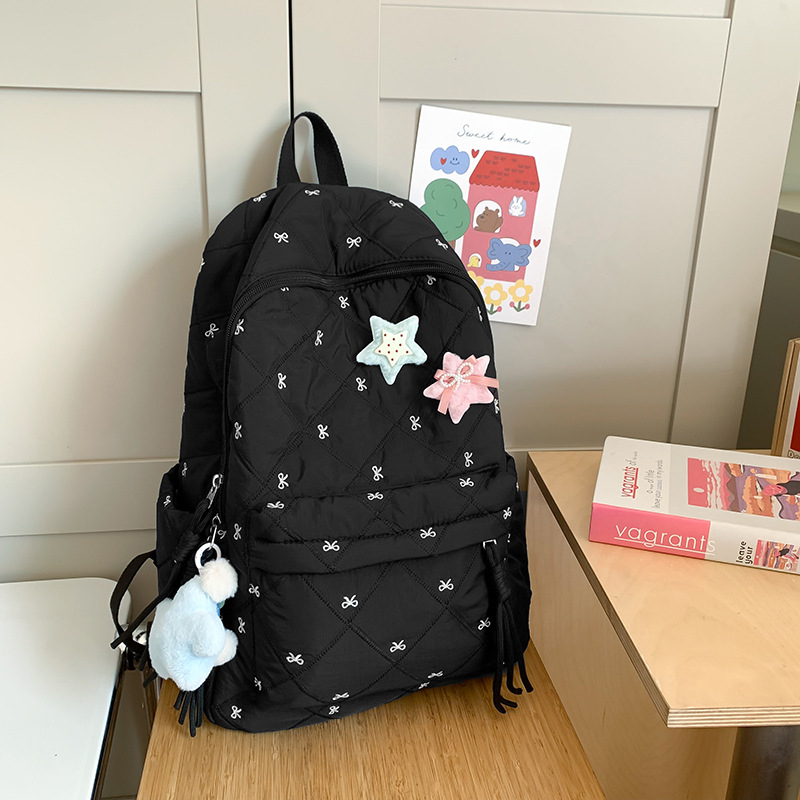 Uniszex nylon laptop hátizsák, 15 hüvelykes laptophoz, 20–35 L kapacitás, görbült vállpántok, utazáshoz