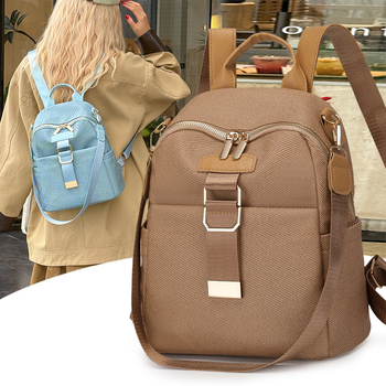 Női laptop hátizsák, PU anyag, városi egyszerűség stílusa, 2025 ősz, cipzáras zárás, poliészter bélés