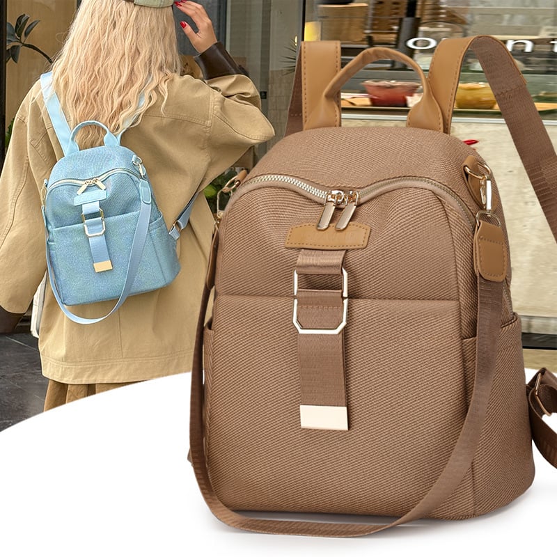 Női laptop hátizsák, PU anyag, városi egyszerűség stílusa, 2025 ősz, cipzáras zárás, poliészter bélés