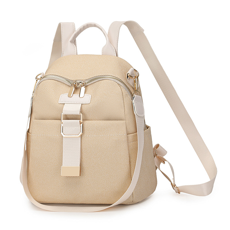 Női laptop hátizsák, PU anyag, városi egyszerűség stílusa, 2025 ősz, cipzáras zárás, poliészter bélés