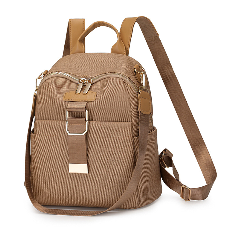 Női laptop hátizsák, PU anyag, városi egyszerűség stílusa, 2025 ősz, cipzáras zárás, poliészter bélés