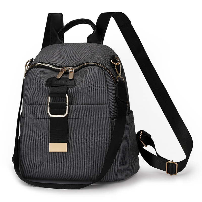 Női laptop hátizsák, PU anyag, városi egyszerűség stílusa, 2025 ősz, cipzáras zárás, poliészter bélés