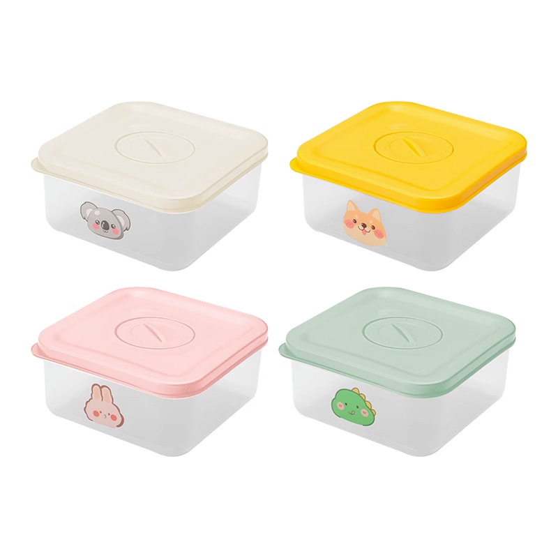 Karton mini kutija za čuvanje hrane, zapečaćena i protiv curenja, kutija od PP plastike za grickalice, mikrovalna sigurnost, kapacitet ≤300 ml