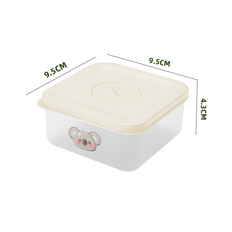 Karton mini kutija za čuvanje hrane, zapečaćena i protiv curenja, kutija od PP plastike za grickalice, mikrovalna sigurnost, kapacitet ≤300 ml