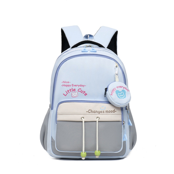 Rucsac pentru copii din Oxford, stil campus tineret, imprimeu cu litere, curele cu pernă de aer, respirabil