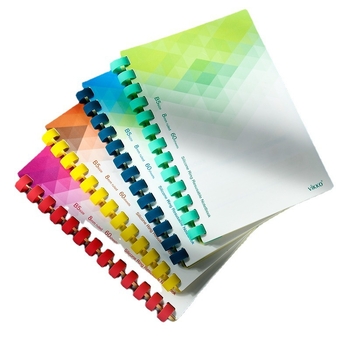 Caiet Victory cu copertă PVC, legătură cu inel de silicon, hârtie naturală, greutate hârtiei 100, 1–50 pagini