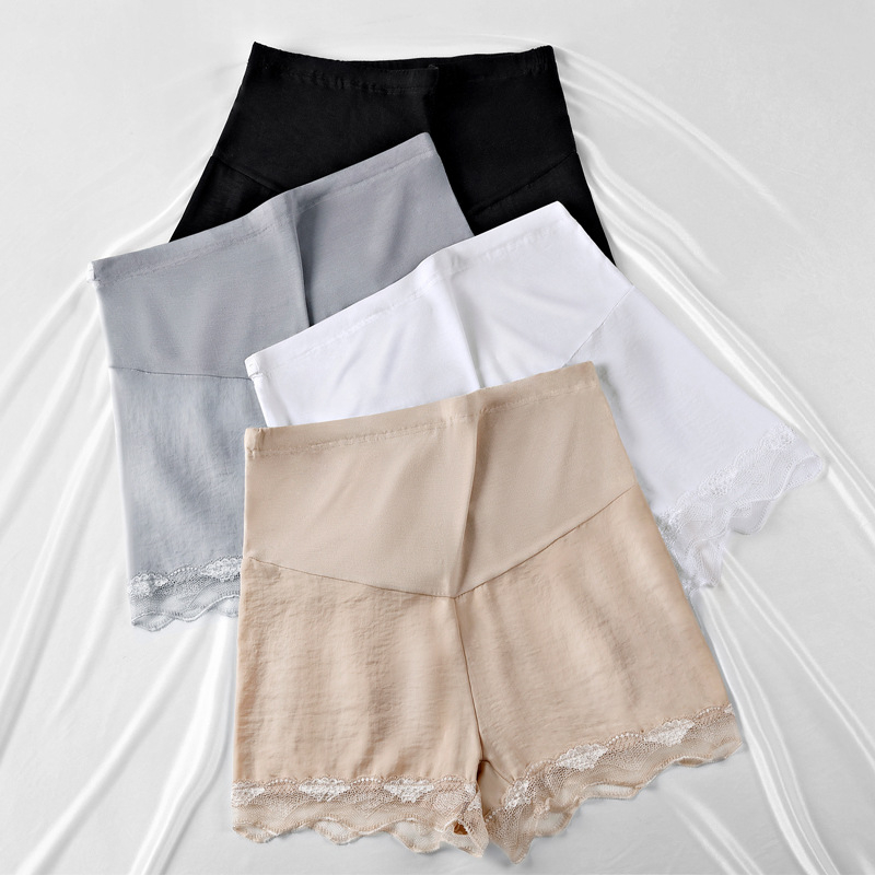 Maternitetne šorceve-leggings za potporu trbuhu, tanki Sea Island Silk materijal, 100% poliester, ljeto.
