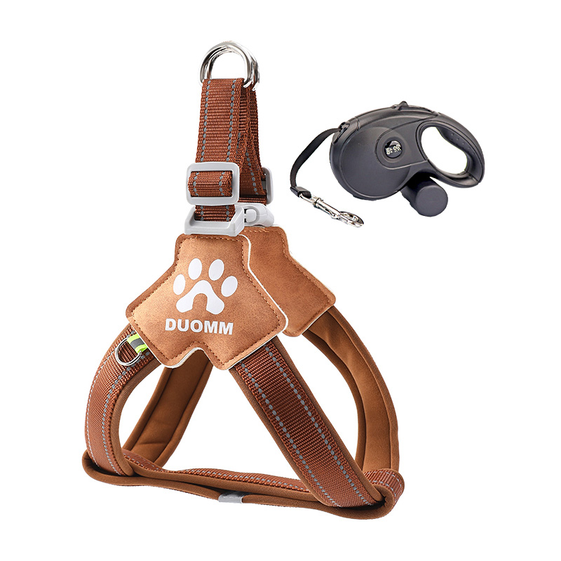 Prilagodljiv reflektirajući prsni kaiš za psa, ruksak stil