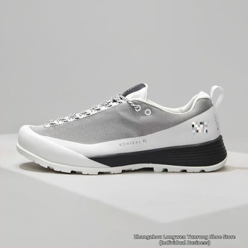 Унисекс обувки за планински туризъм – дишащи, с връзки, нисък профил; горна част TPU/изкуствена кожа/текстил; подметка от гума с инжекционно формована технология