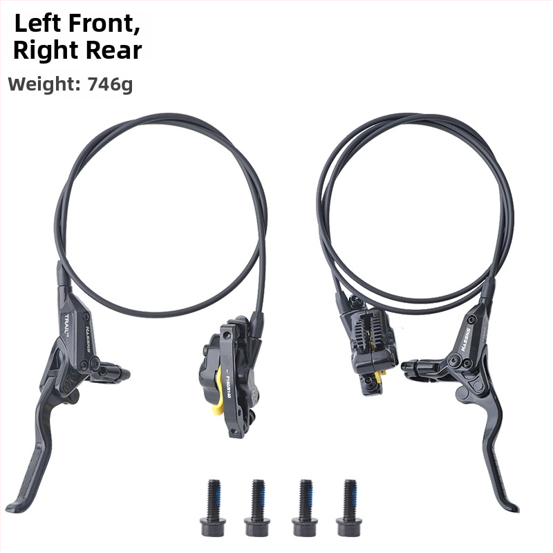 Χειριστήριο φρένου για ποδήλατο βουνού με υδραυλικό δισκοφρένο E4 με ψύξη, τετραπίστονος