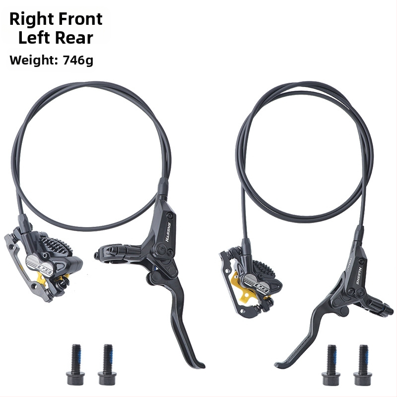 Χειριστήριο φρένου για ποδήλατο βουνού με υδραυλικό δισκοφρένο E4 με ψύξη, τετραπίστονος