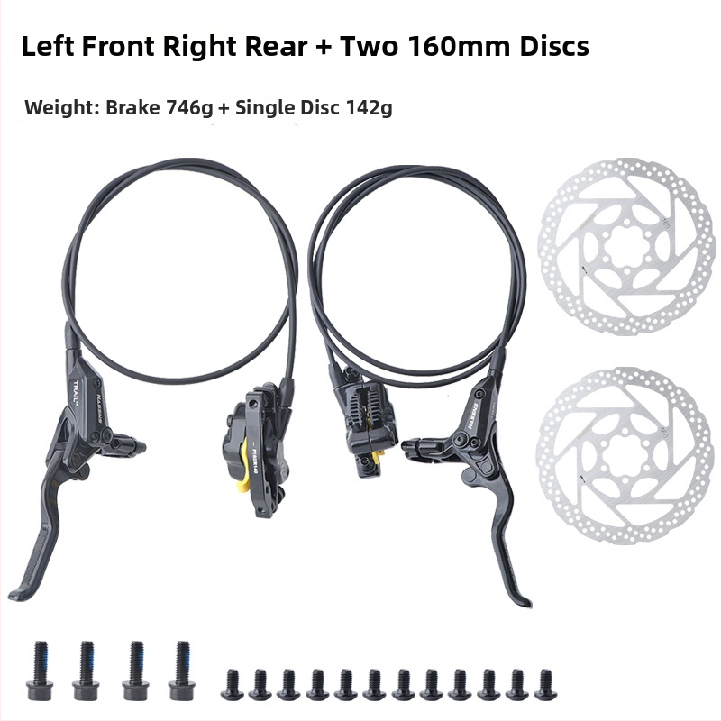 Χειριστήριο φρένου για ποδήλατο βουνού με υδραυλικό δισκοφρένο E4 με ψύξη, τετραπίστονος