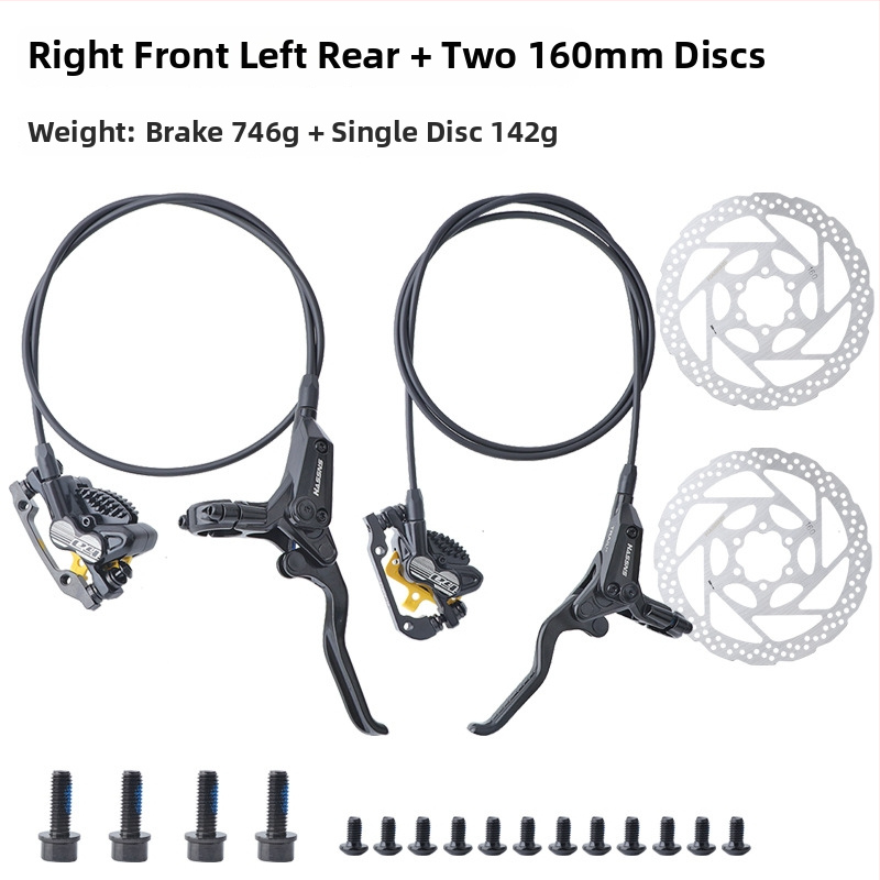 Χειριστήριο φρένου για ποδήλατο βουνού με υδραυλικό δισκοφρένο E4 με ψύξη, τετραπίστονος