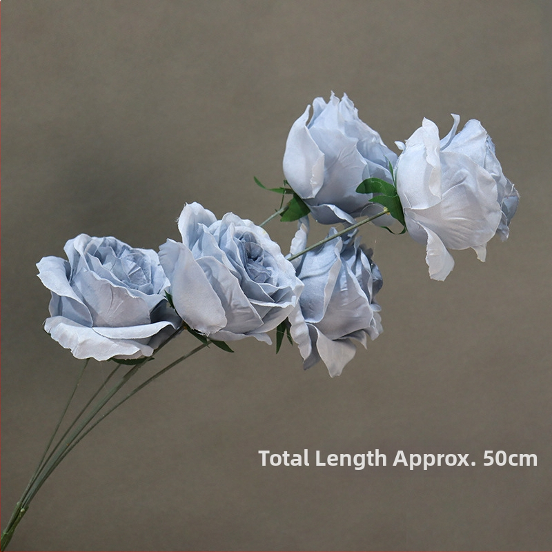 9 szál mű rózsa otthoni asztali dekorációhoz, textil anyag, virágkompozíció rekvizita