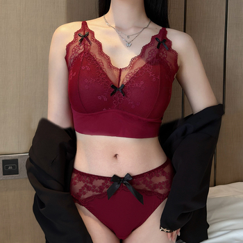 Csipkés bustier szett esküvőre, egy darabból, teljes kosár, acélöv nélkül, rögzített dupla vállpántok