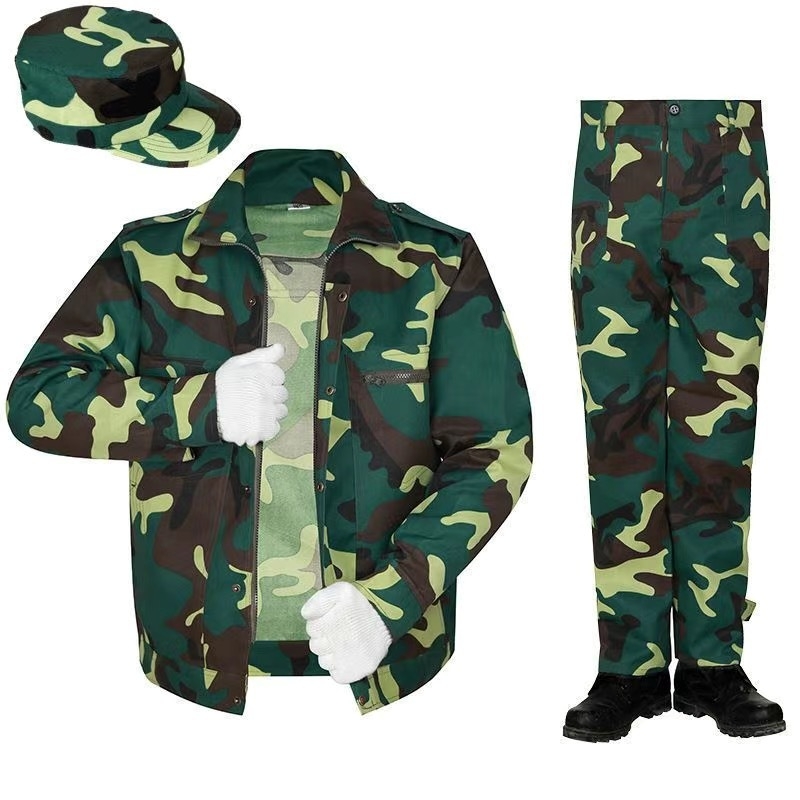 Σετ ενδυμάτων καμουφλάζ για εργασία – unisex, αναπνεύσιμο μείγμα συνθετικών ινών, καμουφλάζ, κατάλληλο για άνοιξη, καλοκαίρι και φθινόπωρο