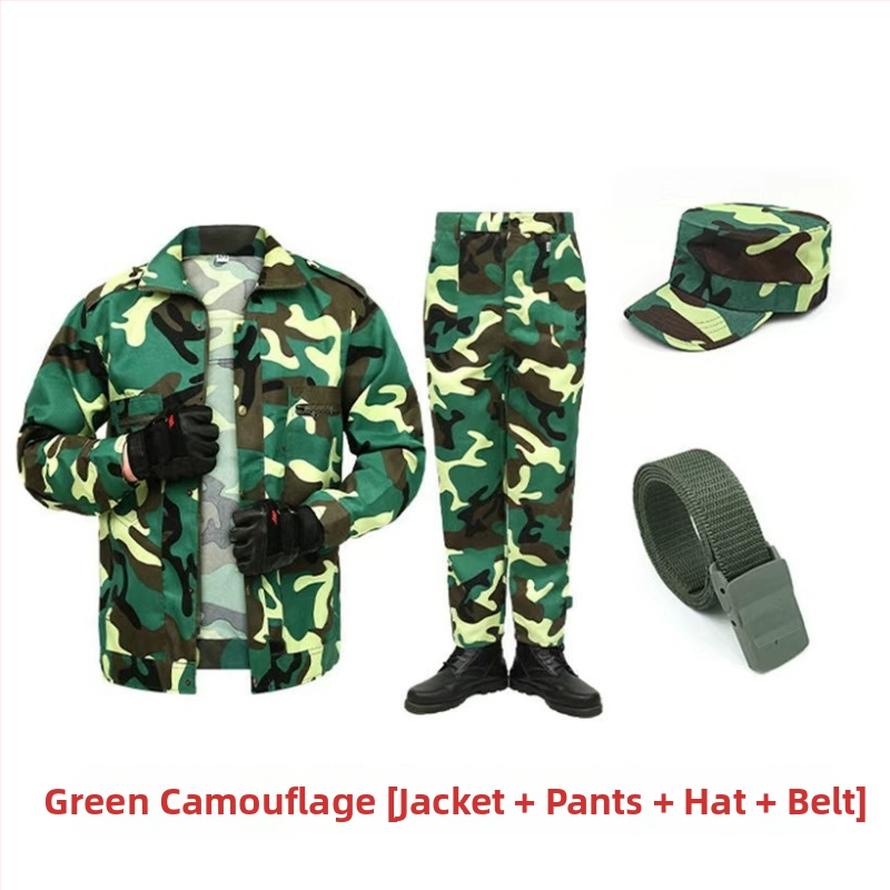Σετ ενδυμάτων καμουφλάζ για εργασία – unisex, αναπνεύσιμο μείγμα συνθετικών ινών, καμουφλάζ, κατάλληλο για άνοιξη, καλοκαίρι και φθινόπωρο