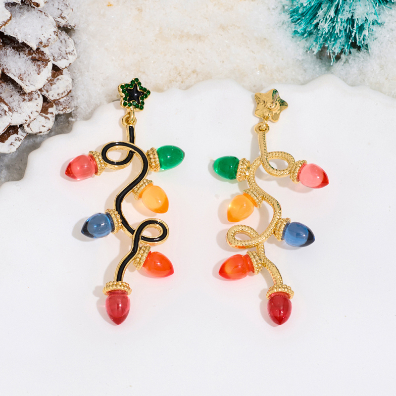 Γεωμετρικά σκουλαρίκια από χαλκό με διαμαντένιες λεπτομέρειες, ατσάλινα ακίδες, φθινόπωρο 2024, γυναικείο αξεσουάρ μόδας