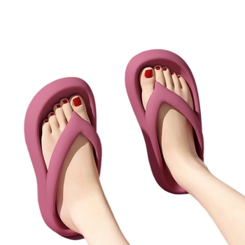 Papuci flip-flop EVA pentru femei, talpă groasă, interior EVA, vârf rotund, stil de relaxare, brand diffuse bali