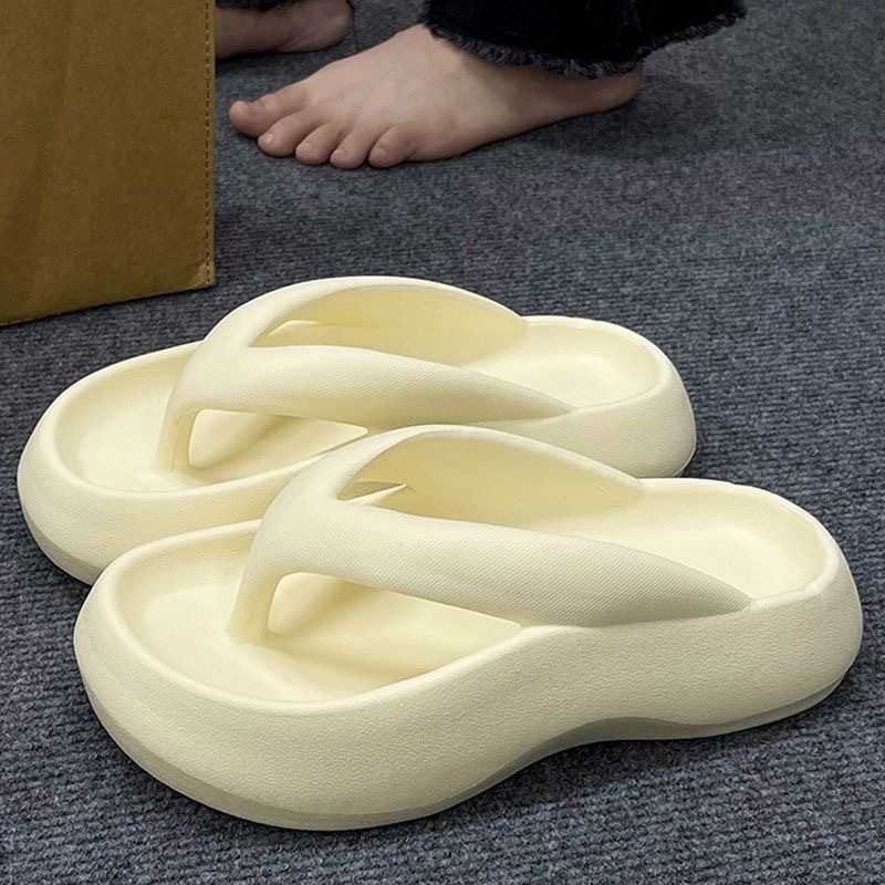 Papuci flip-flop EVA pentru femei, talpă groasă, interior EVA, vârf rotund, stil de relaxare, brand diffuse bali