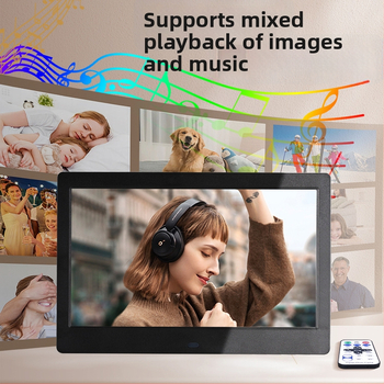 Reklám célú digitális fotókeret – 1024×600, HD LED LCD, lejátszik zenét és videót, SD/USB/TF támogatott, 16:9