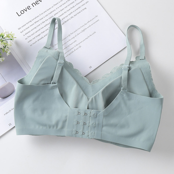 Γυναικείο δαντελένιο νάιλον αθλητικό σουτιέν, 3/4 Κύπελλο, λεπτό κάλυμμα, σταθεροί διπλοί ιμάντες, πίσω κλείσιμο με τρεις σειρές αγκιστρώσεων