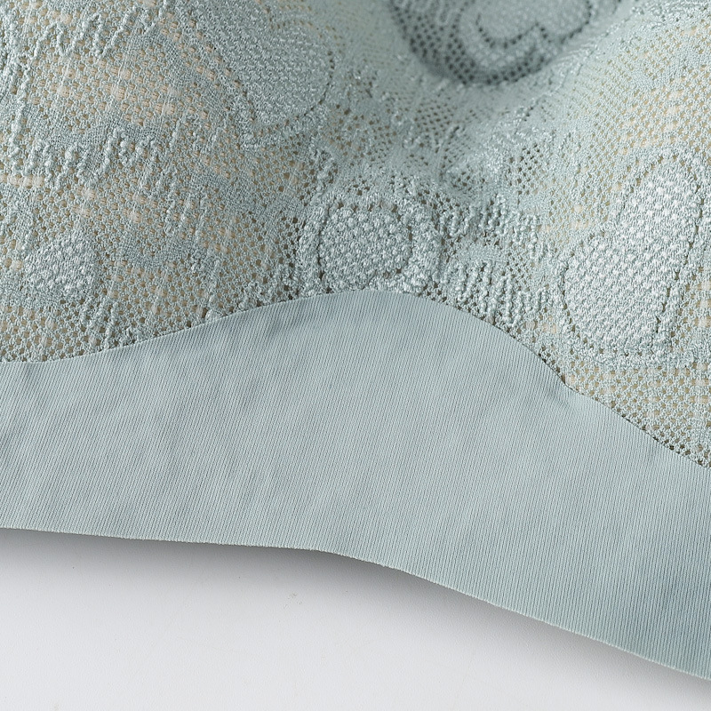 Γυναικείο δαντελένιο νάιλον αθλητικό σουτιέν, 3/4 Κύπελλο, λεπτό κάλυμμα, σταθεροί διπλοί ιμάντες, πίσω κλείσιμο με τρεις σειρές αγκιστρώσεων