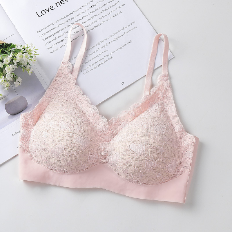 Γυναικείο δαντελένιο νάιλον αθλητικό σουτιέν, 3/4 Κύπελλο, λεπτό κάλυμμα, σταθεροί διπλοί ιμάντες, πίσω κλείσιμο με τρεις σειρές αγκιστρώσεων