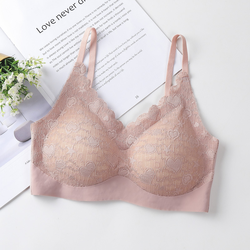 Γυναικείο δαντελένιο νάιλον αθλητικό σουτιέν, 3/4 Κύπελλο, λεπτό κάλυμμα, σταθεροί διπλοί ιμάντες, πίσω κλείσιμο με τρεις σειρές αγκιστρώσεων
