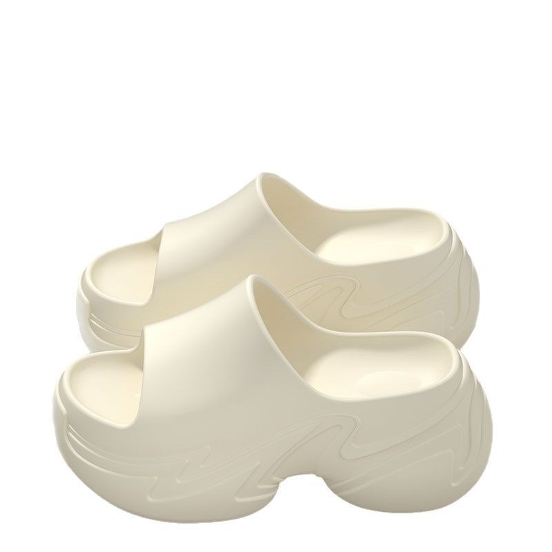 Női vastag talpú magasságot növelő szandálok, EVA felsőrész és EVA talp, kerek orr, nyár 2025 megjelenés