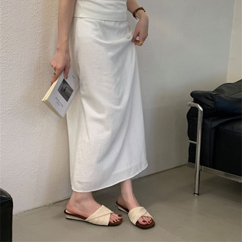 Sandale s ravnim tipom, gornji materijal Super Fiber, okrugli vrh, gumasti potplat, korejski stil, ljeto 2025