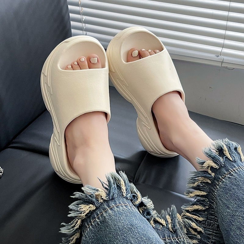 Ženske EVA papuče, gornji EVA, podloga EVA, oblik prstiju poput ribljeg otvora, slip-on stil, ljeto 2024