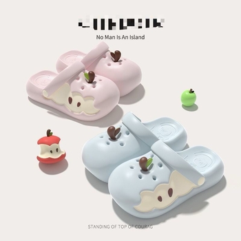 Női Crocs-stílusú EVA szandál 2 cm vastag talppal, lélegző, csúszásmentes, strandhoz