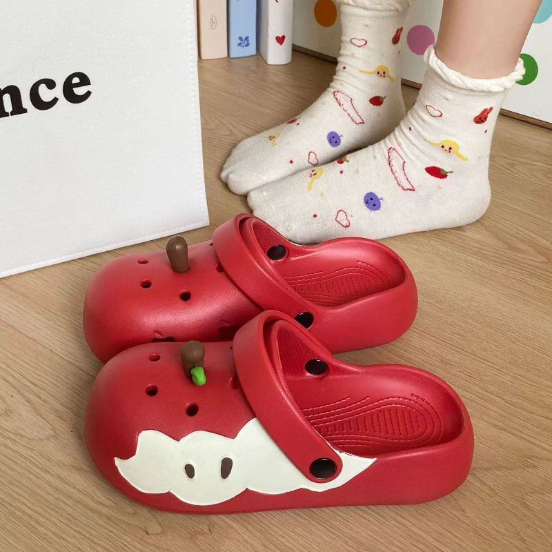 Női Crocs-stílusú EVA szandál 2 cm vastag talppal, lélegző, csúszásmentes, strandhoz