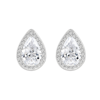 Rézből készült csepp alakú fülbevalók elektroplattal, egyszerű stílus, párok számára