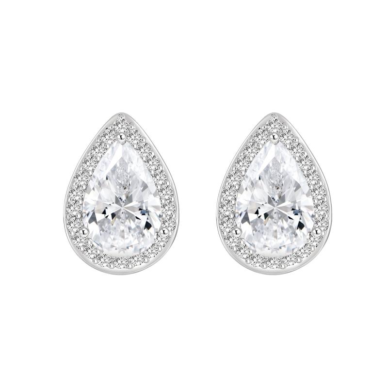 Rézből készült csepp alakú fülbevalók elektroplattal, egyszerű stílus, párok számára