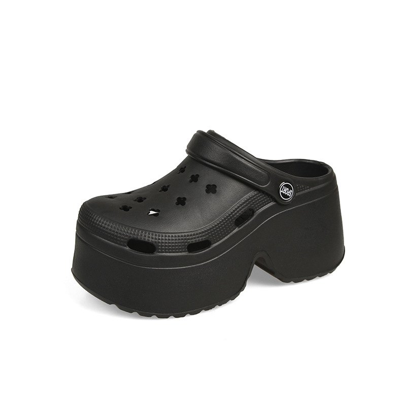 Ženske platform sandale u Crocs stilu, 9 cm povećanje visine, protuklizna EVA gornja i potplat, injekcijski oblikovana potplat