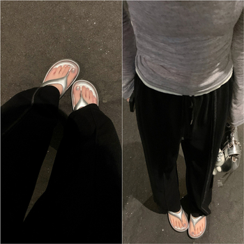 Női strand papucs, szétválasztott lábujjjal – EVA felsőrész, gumi talp, kerek orr, szabadidős stílus (Eredet: Huizhou, Guangdong)