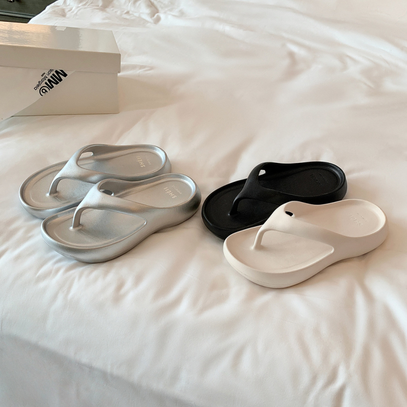 Női strand papucs, szétválasztott lábujjjal – EVA felsőrész, gumi talp, kerek orr, szabadidős stílus (Eredet: Huizhou, Guangdong)